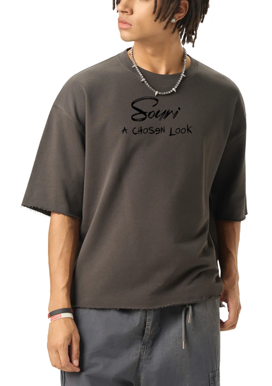 Souri Half-Sleeve Raw Tee