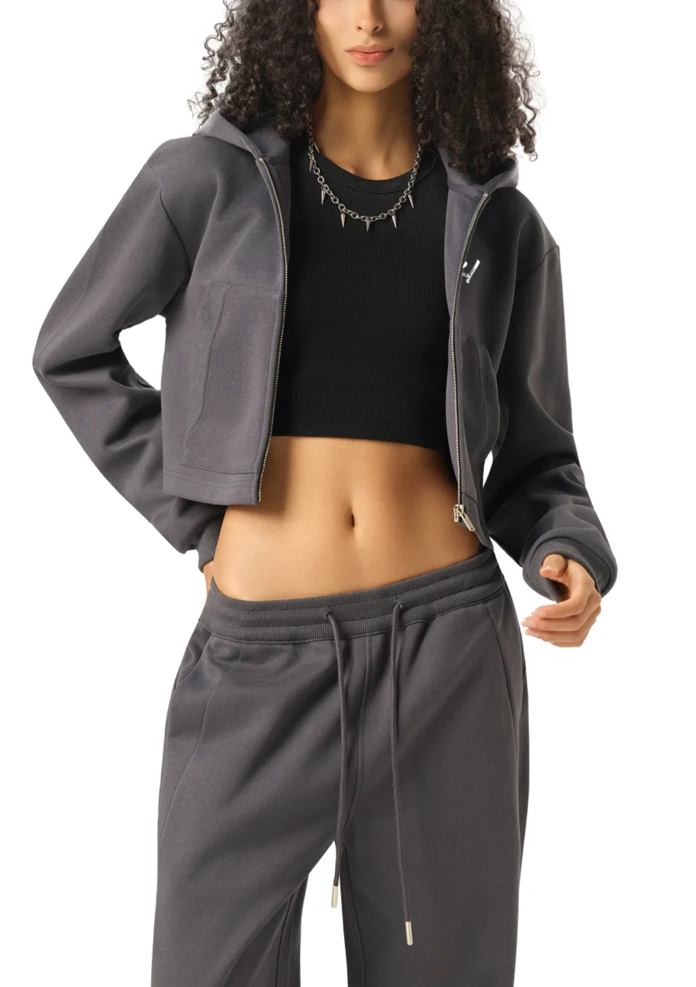 Souri Core Cropped Hoodie