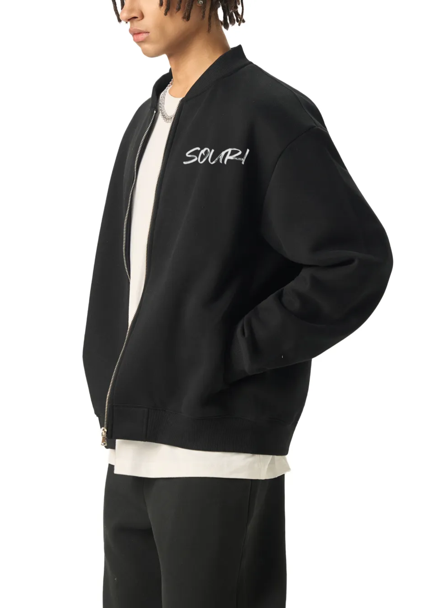 Souri Fleeced Varsity Jacket