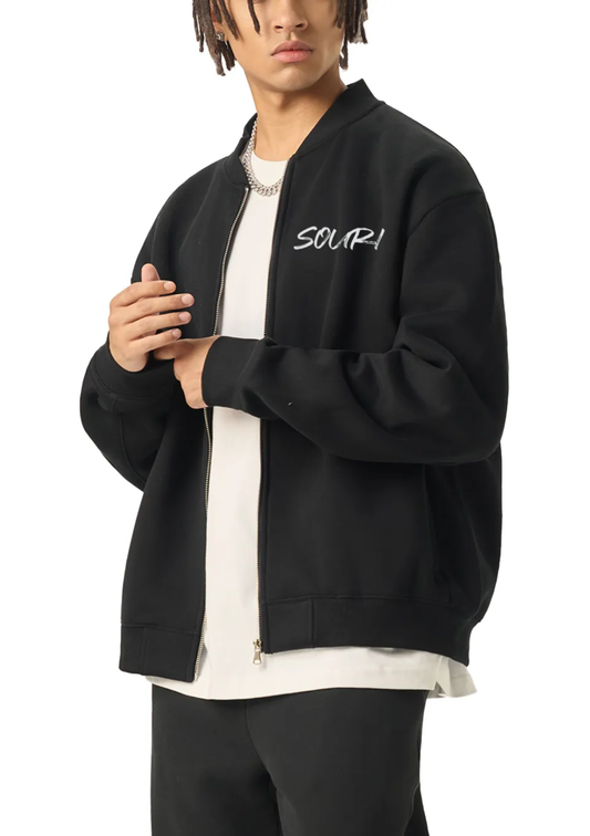 Souri Fleeced Varsity Jacket